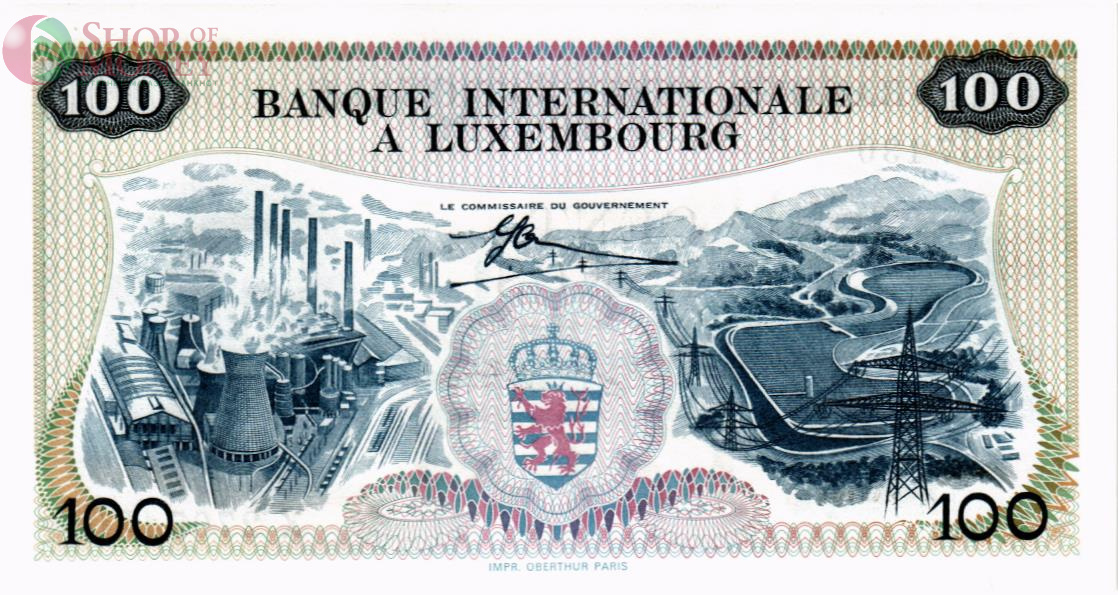 ЛЮКСЕМБУРГ 100 ФРАНКОВ 2