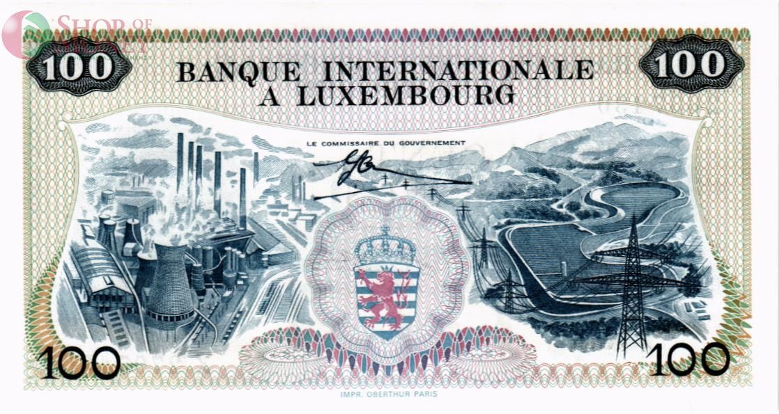ЛЮКСЕМБУРГ 100 ФРАНКОВ 2