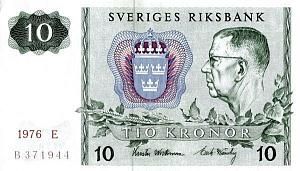 ШВЕЦИЯ 10 КРОН 1