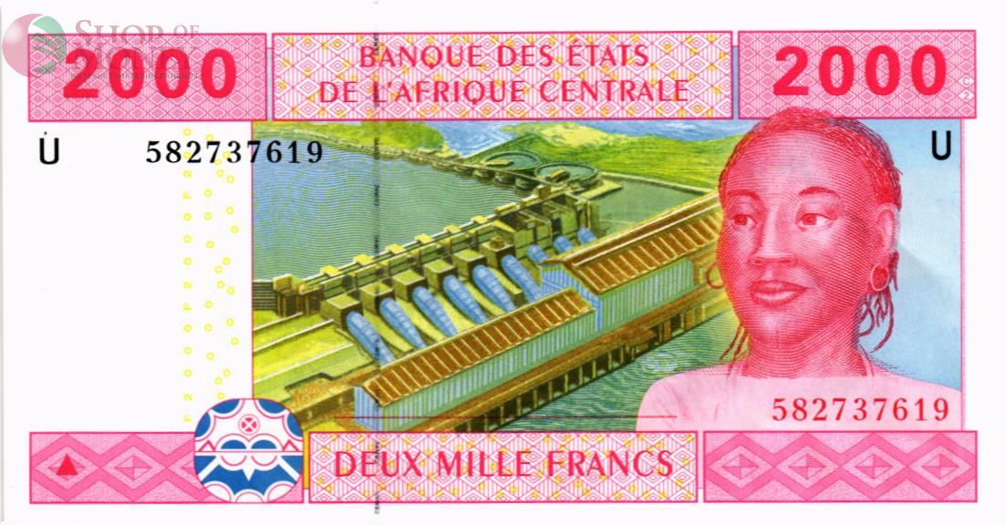 CAS - КАМЕРУН 2000 ФРАНКОВ (U) 1