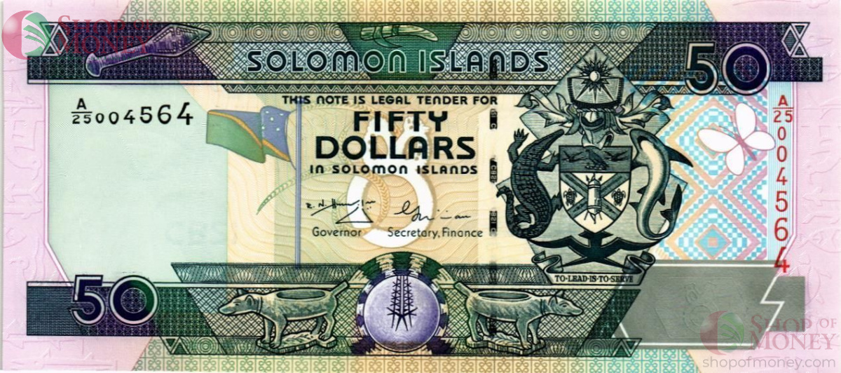 СОЛОМОНОВЫ ОСТРОВА 50 ДОЛЛАРОВ (A/25) 1