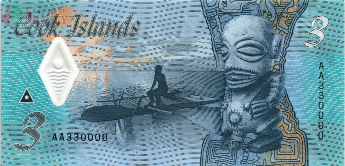 ОСТРОВА КУКА 3 ДОЛЛАРА (АА) 2