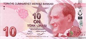 ТУРЦИЯ 10 ЛИР 1