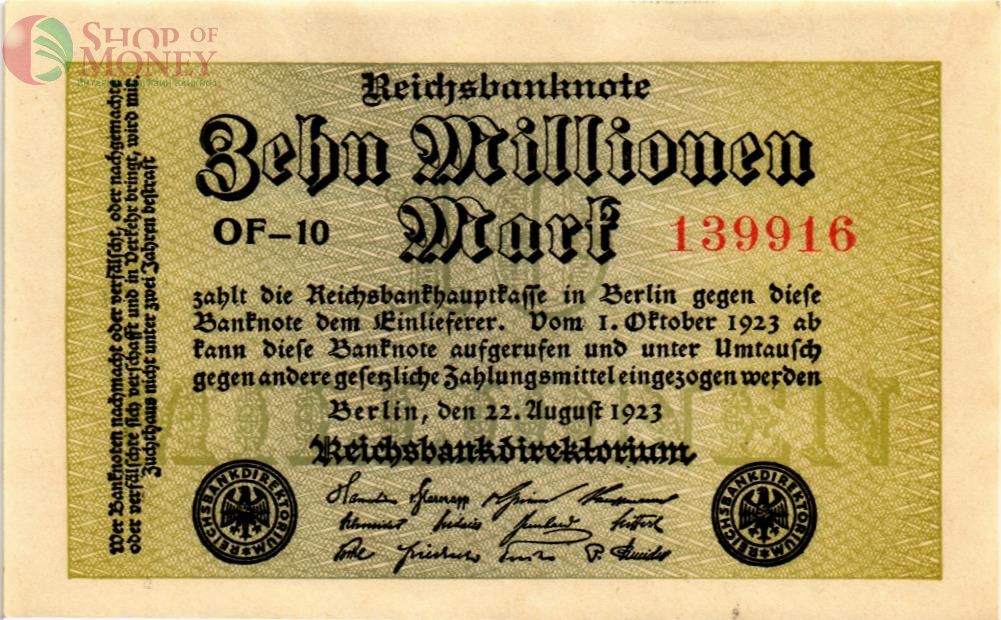 ГЕРМАНИЯ 10000000 МАРОК 1