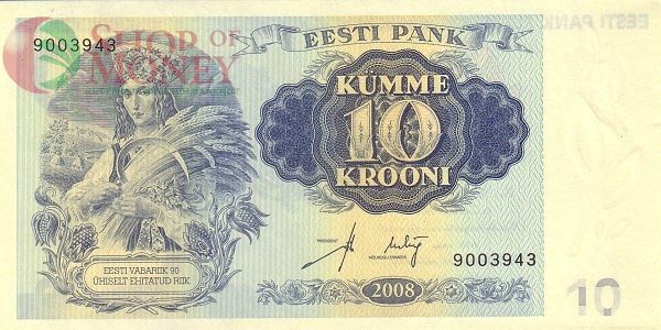 ЭСТОНИЯ 10 КРОН 1