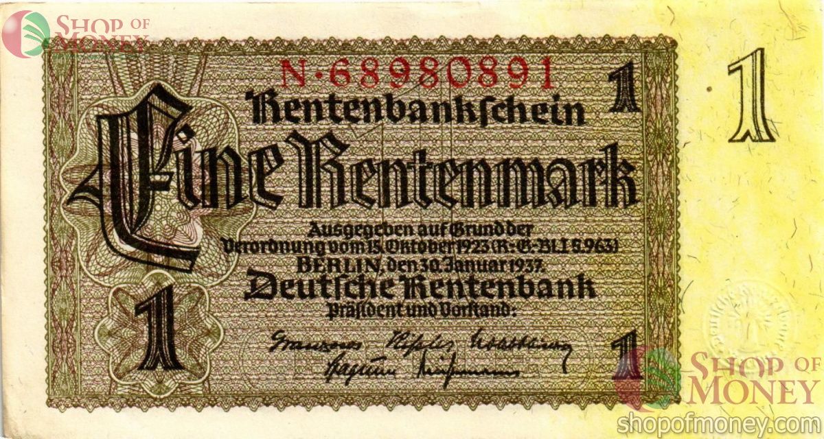 ГЕРМАНИЯ 1 РЕНТМАРКА 1