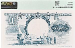 МАЛАЙЯ И БРИТАНСКОЕ БОРНЕО 1 ДОЛЛАР (PMG - GRADE 58) 2