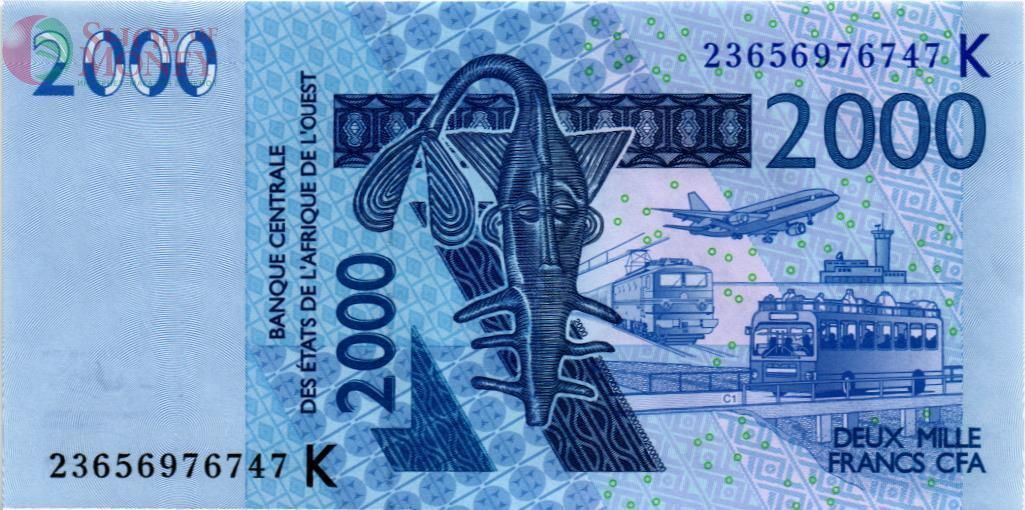 WAS - СЕНЕГАЛ 2000 ФРАНКОВ (K) 1