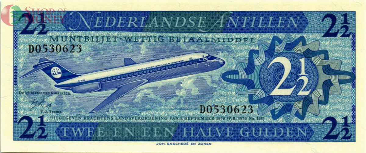НИДЕРЛАНДСКИЕ АНТИЛЬСКИЕ ОСТРОВА 2 1/2 ГУЛЬДЕНОВ 1