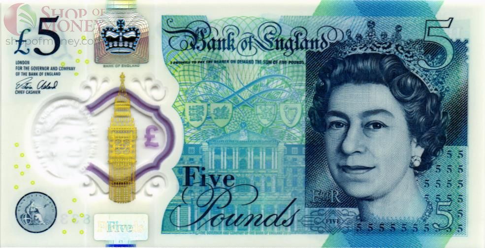 ВЕЛИКОБРИТАНИЯ/АНГЛИЯ 5 ФУНТОВ 1