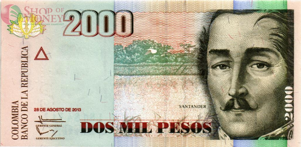 КОЛУМБИЯ 2000 ПЕСО (28.08.2013) 1