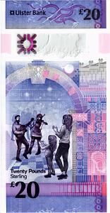 СЕВЕРНАЯ ИРЛАНДИЯ 20 ФУНТОВ (ULSTER BANK) 2
