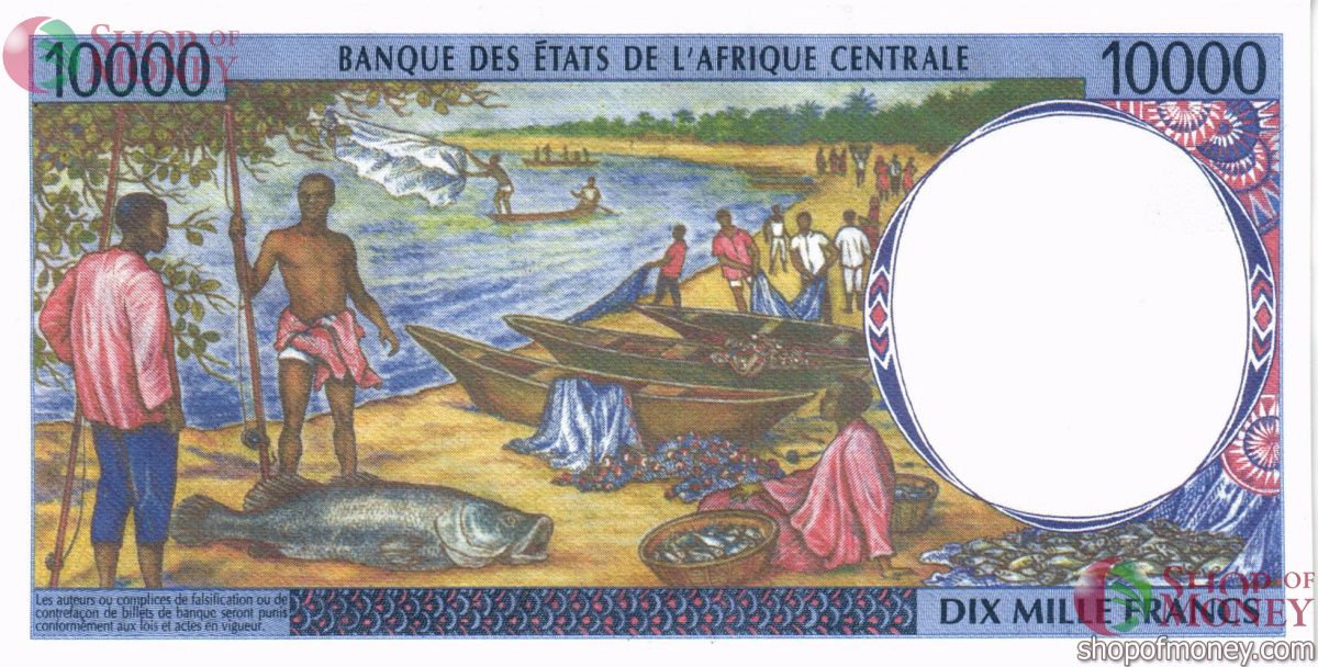 ГОСУДАРСТВА ЦЕНТРАЛЬНОЙ АФРИКИ (ЭКВАТОРИАЛЬНАЯ ГВИНЕЯ) 500-1000-2000-5000-10000 ФРАНКОВ 12