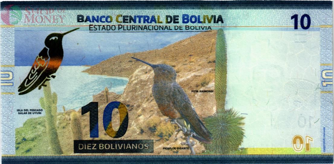 БОЛИВИЯ 10 БОЛИВИАНО 2
