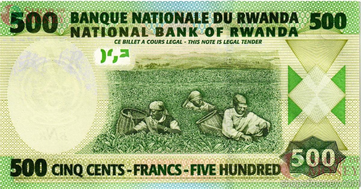 РУАНДА 500 ФРАНКОВ 2