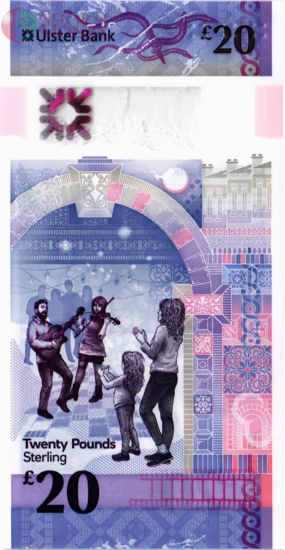СЕВЕРНАЯ ИРЛАНДИЯ 20 ФУНТОВ (ULSTER BANK) 2