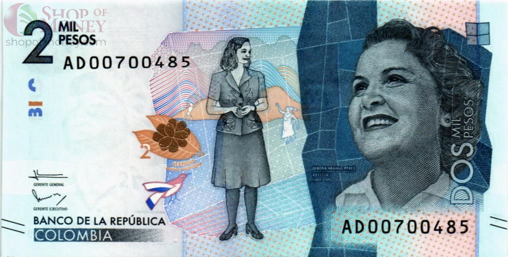 КОЛУМБИЯ 2000 ПЕСО 1