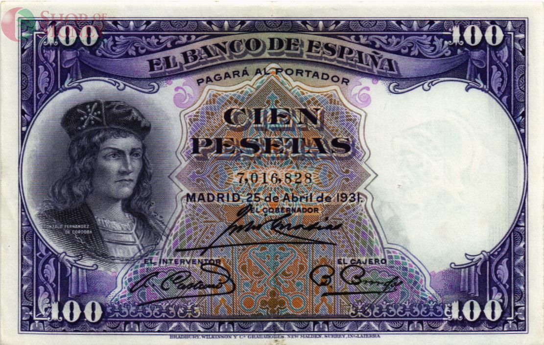ИСПАНИЯ 100 ПЕСЕТ 1