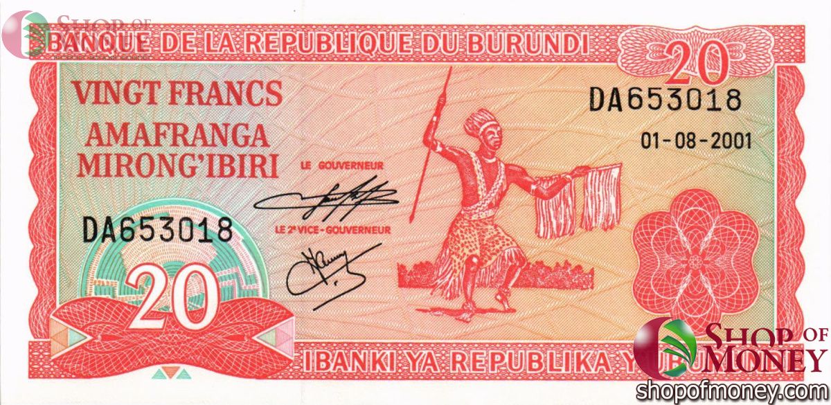 БУРУНДИ 20 ФРАНКОВ 1