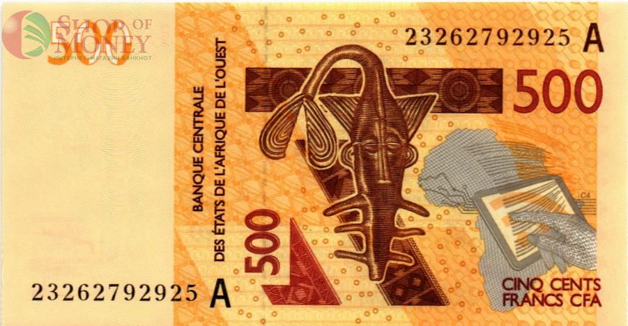 WAS - КОТ-Д'ИВУАР 500 ФРАНКОВ (A) 1