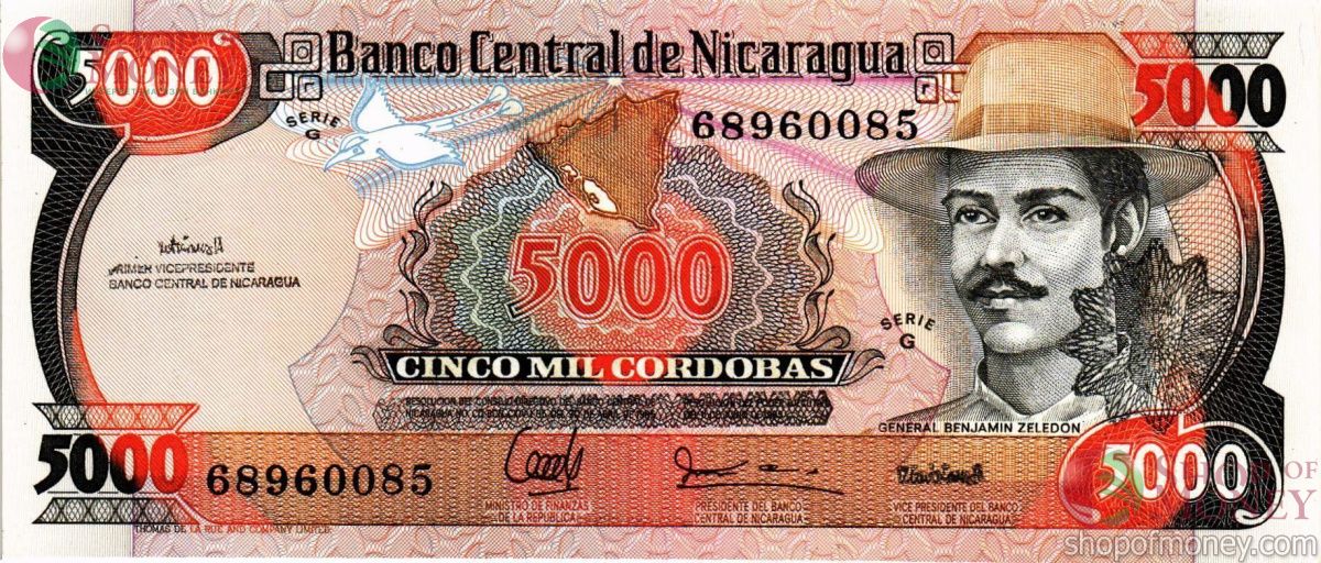 НИКАРАГУА 5000 КОРДОБА 1