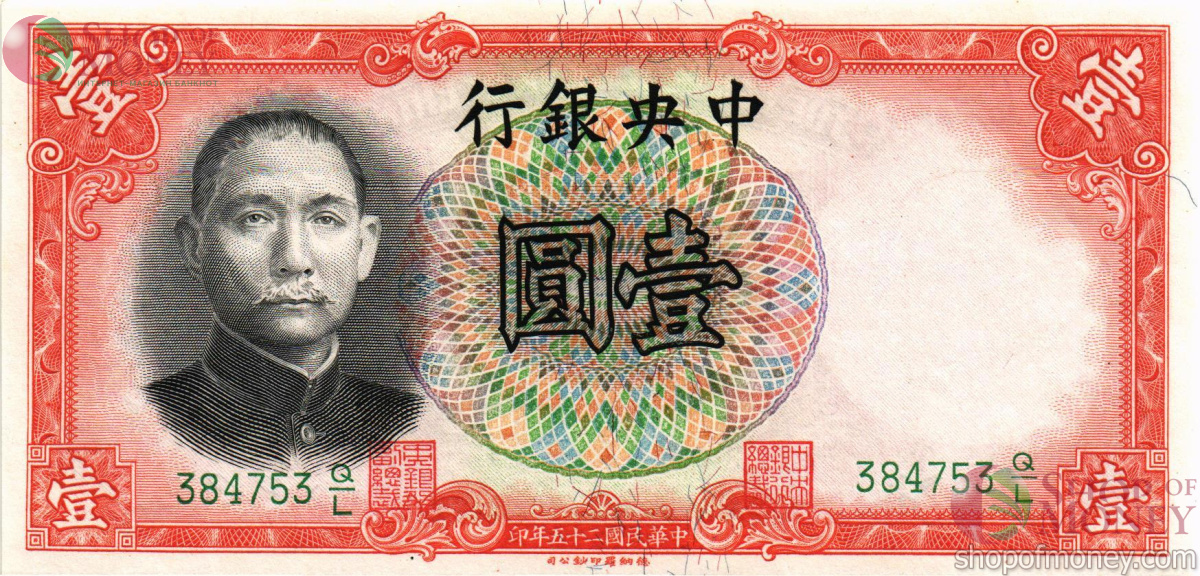 КИТАЙ 1 ЮАНЬ (CENTRAL BANK OF CHINA) 1