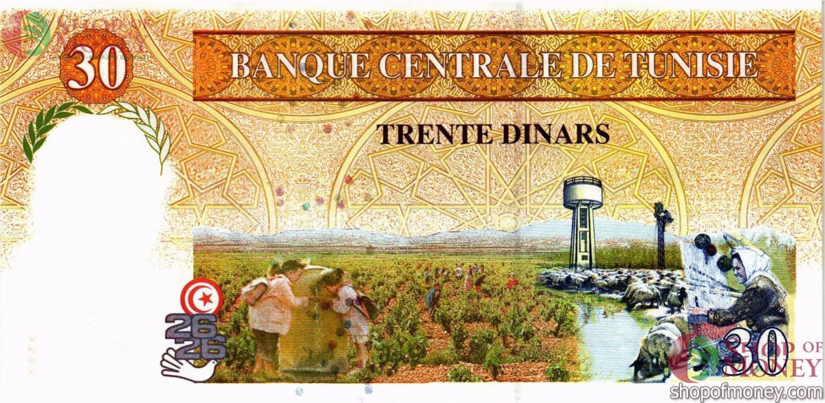 ТУНИС 30 ДИНАР 2