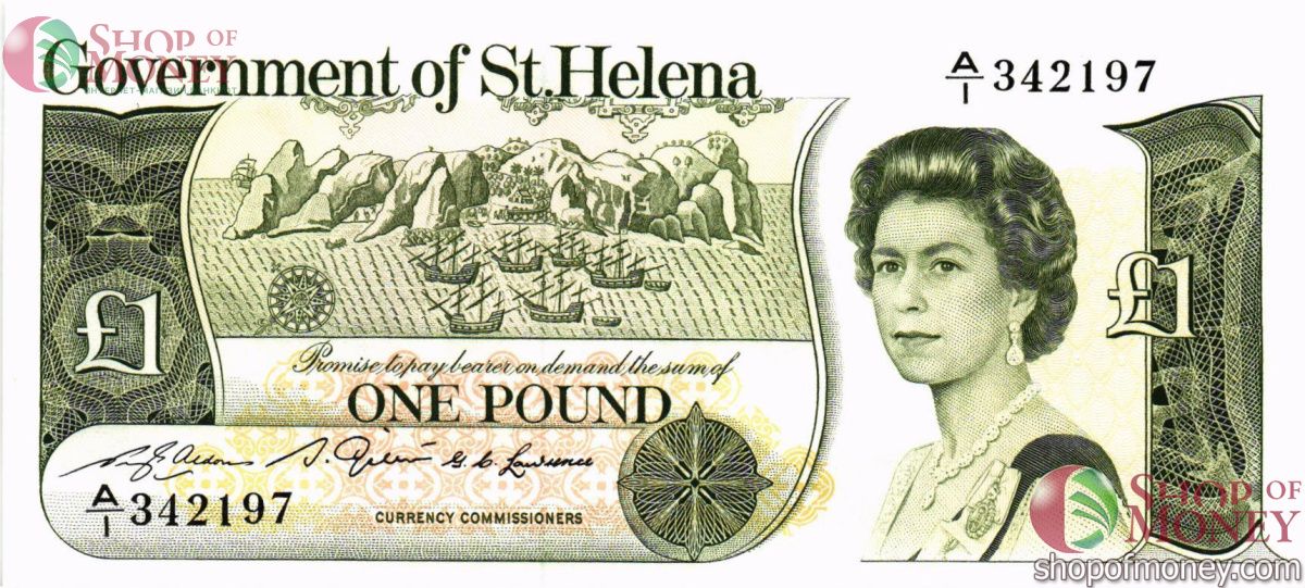 ОСТРОВ СВЯТОЙ ЕЛЕНЫ 1 ФУНТ (-A/1-ПРЕФИКС) 1