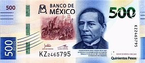МЕКСИКА 500 ПЕСО (05.01.2022) 1