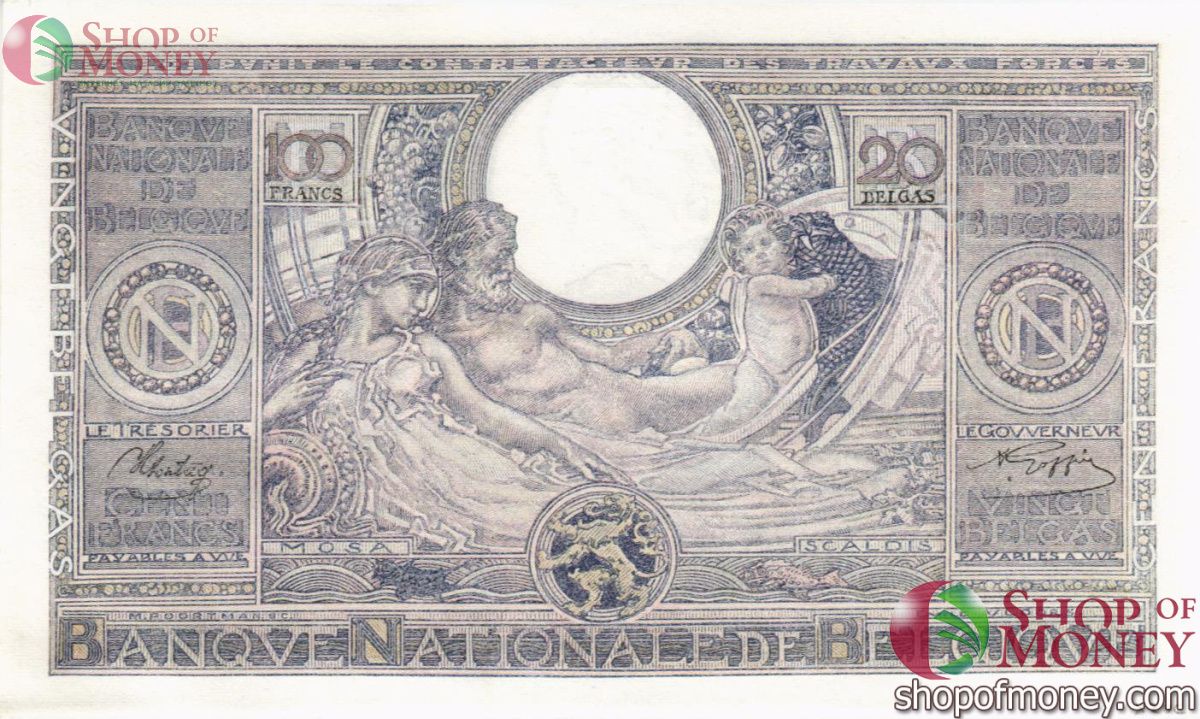 БЕЛЬГИЯ 100 ФРАНКОВ 2