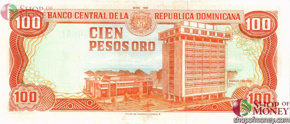 ДОМИНИКАНСКАЯ РЕСПУБЛИКА 100 ПЕСО 2