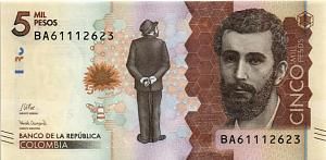 КОЛУМБИЯ 5000 ПЕСО (26.07.2022) 1