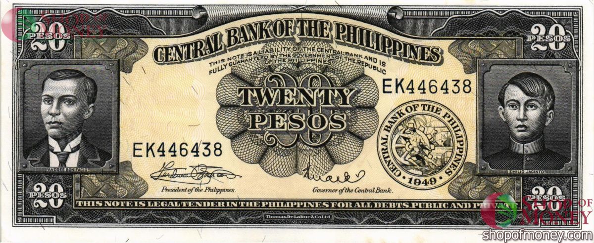 ФИЛИППИНЫ 20 ПЕСО 1