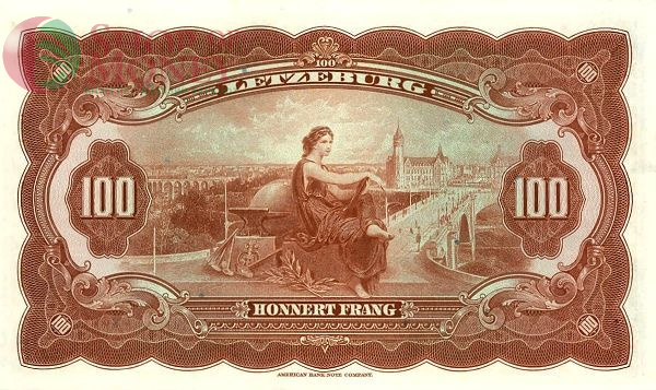 ЛЮКСЕМБУРГ 100 ФРАНКОВ 2