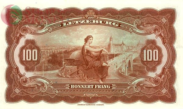 ЛЮКСЕМБУРГ 100 ФРАНКОВ 2