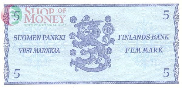 ФИНЛЯНДИЯ 5 МАРОК (Litt. B) 2