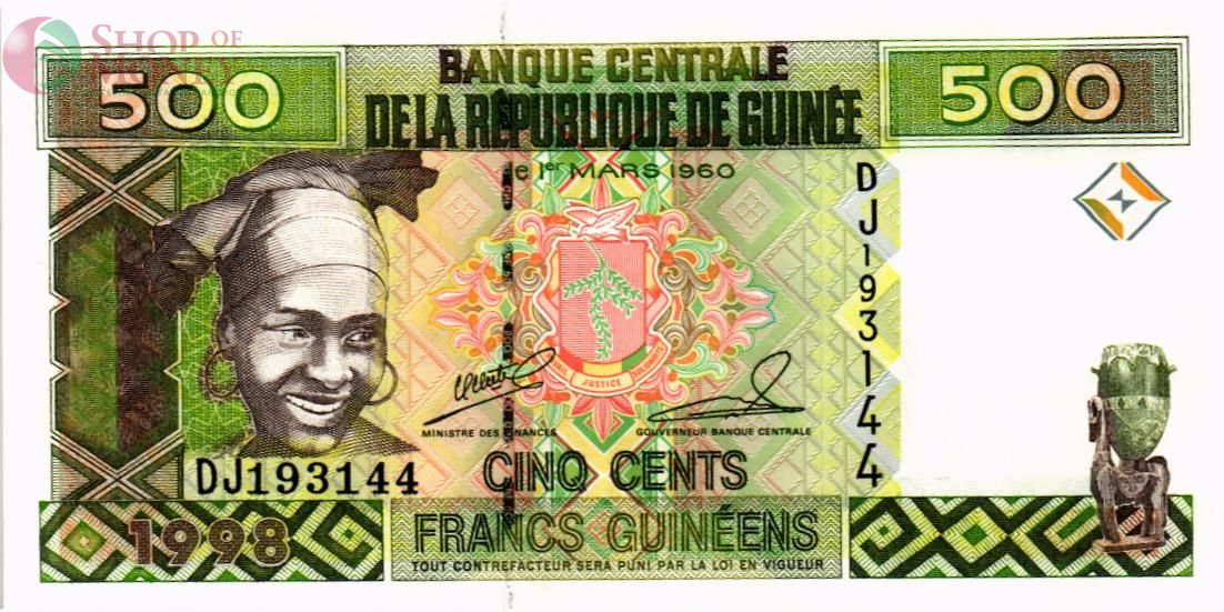 ГВИНЕЯ 500 ФРАНКОВ 1