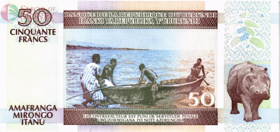 БУРУНДИ 50 ФРАНКОВ 2