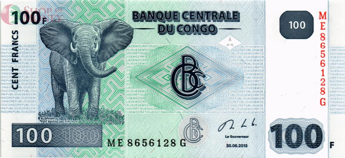 КОНГО ДР 100 ФРАНКОВ 1