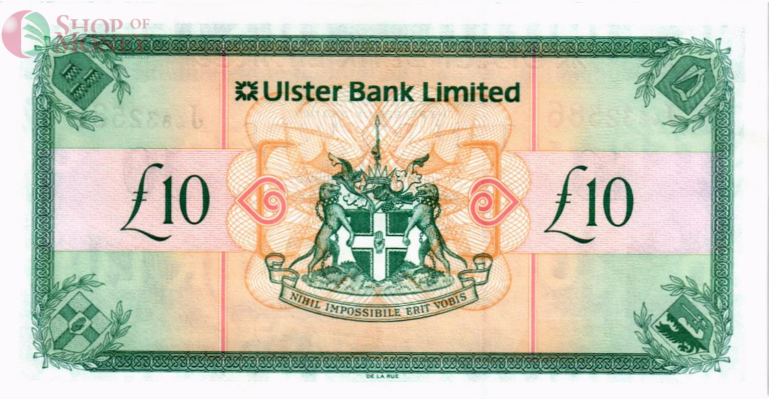 СЕВЕРНАЯ ИРЛАНДИЯ 10 ФУНТОВ (ULSTER BANK) 2