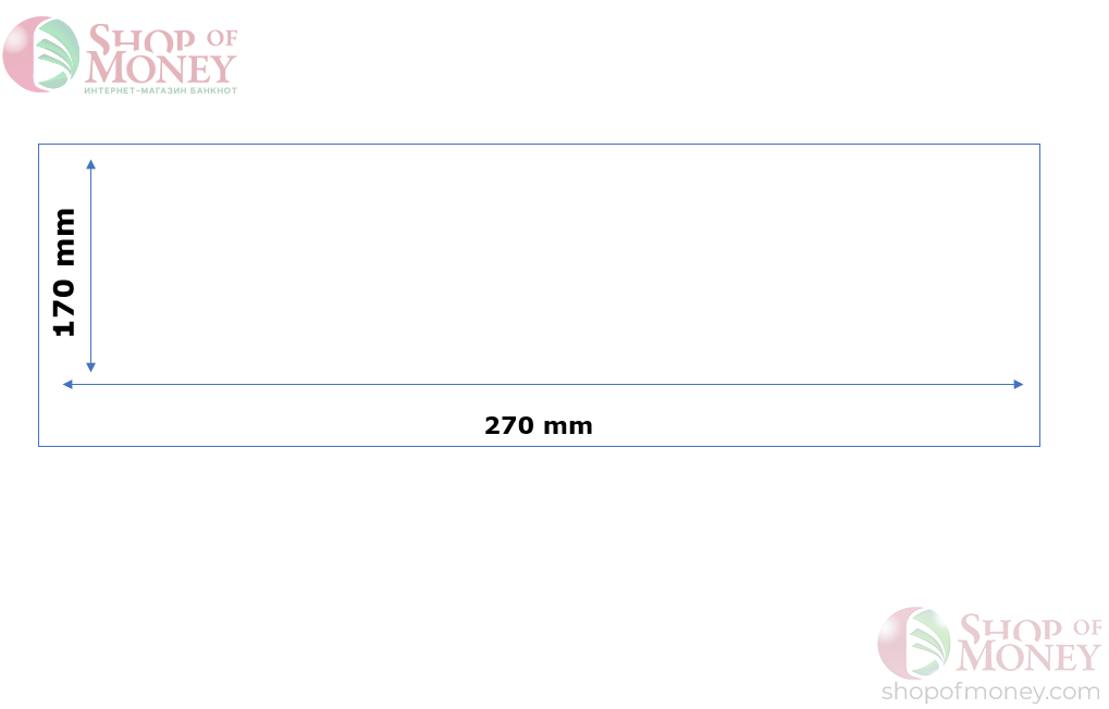 ХОЛДЕР ДЛЯ БАНКНОТ (170 mm x 270 mm) - 100 шт 3