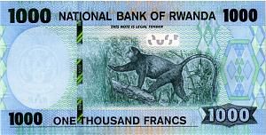 РУАНДА 1000 ФРАНКОВ 2