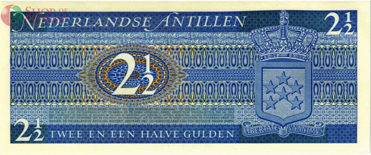НИДЕРЛАНДСКИЕ АНТИЛЬСКИЕ ОСТРОВА 2 1/2 ГУЛЬДЕНОВ 2