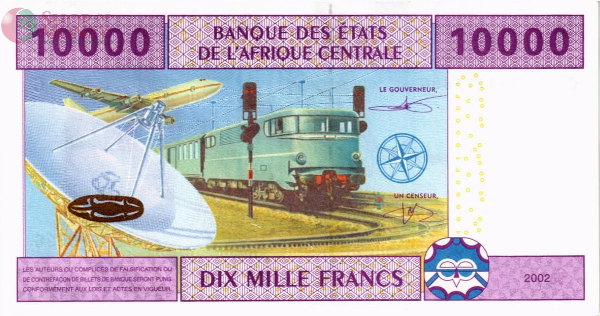 CAS - ЧАД 10000 ФРАНКОВ (C) 2