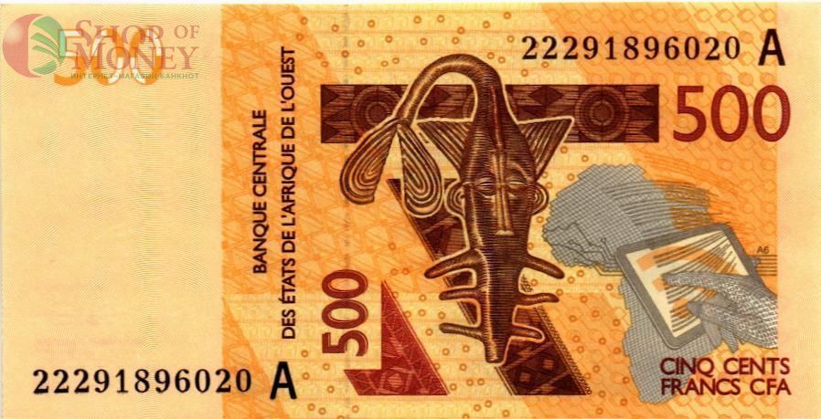 WAS - КОТ-Д'ИВУАР 500 ФРАНКОВ (A) 1