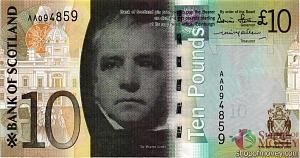 ШОТЛАНДИЯ 10 ФУНТОВ (-AA-СЕРИЯ) 1