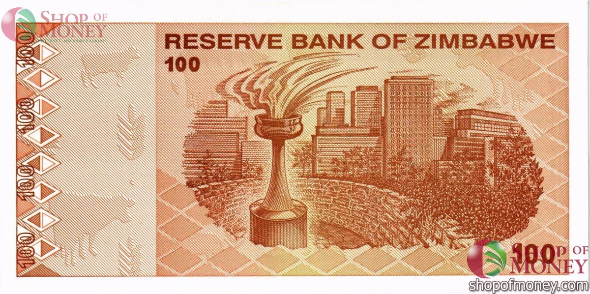 ЗИМБАБВЕ 100 ДОЛЛАРОВ (-AA-ПРЕФИКС) 2