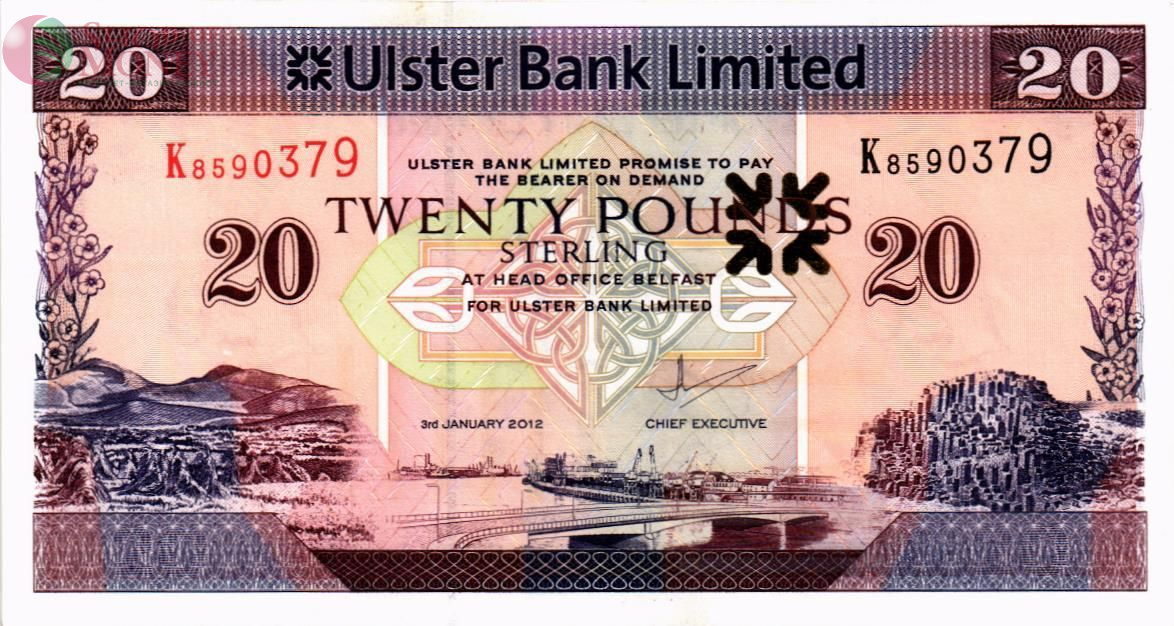 СЕВЕРНАЯ ИРЛАНДИЯ 20 ФУНТОВ (ULSTER BANK) 1