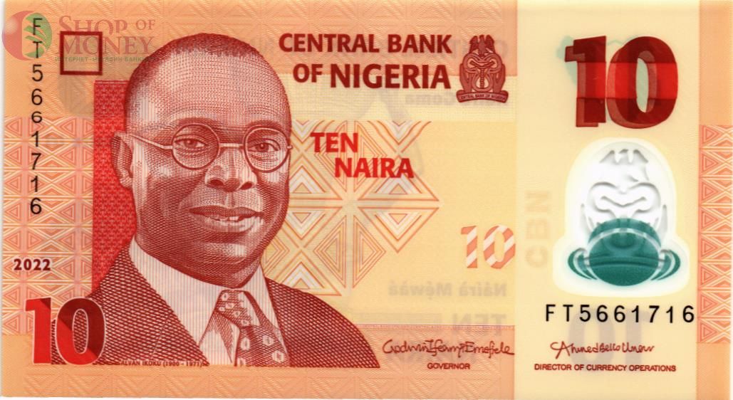 НИГЕРИЯ 10 НАЙРА 1