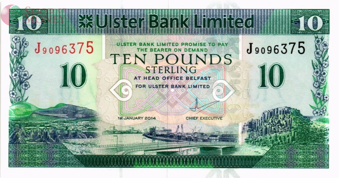 СЕВЕРНАЯ ИРЛАНДИЯ 10 ФУНТОВ (ULSTER BANK) 1